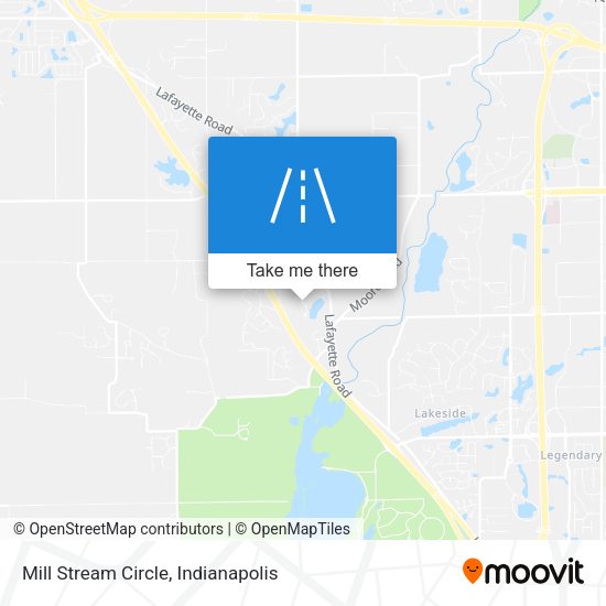Mill Stream Circle map