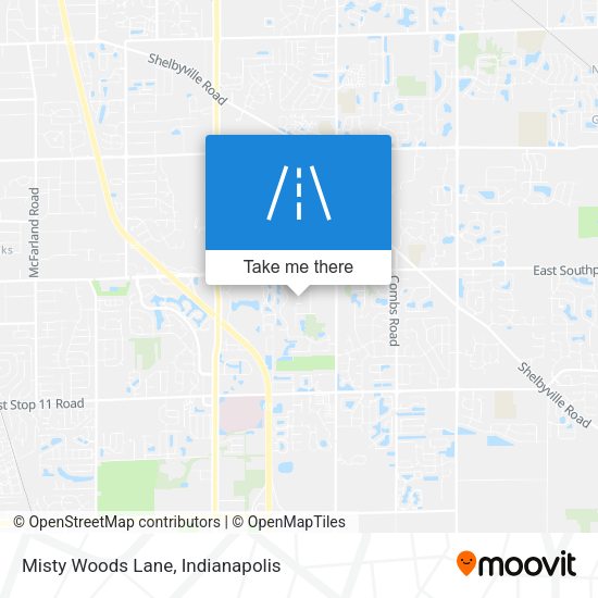 Mapa de Misty Woods Lane