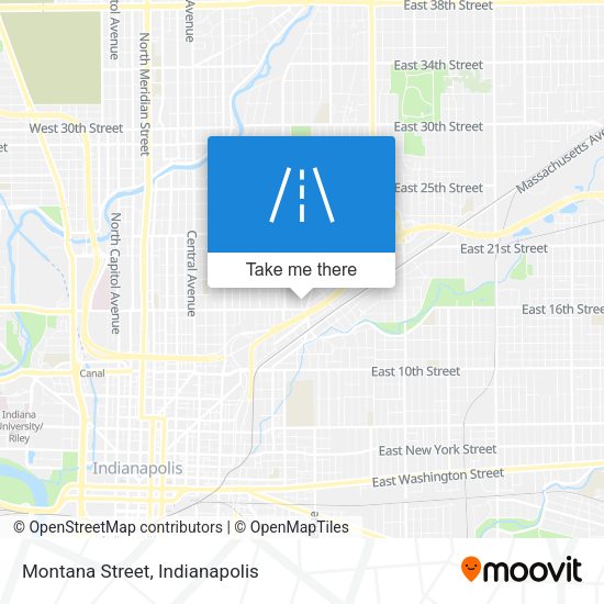 Montana Street map