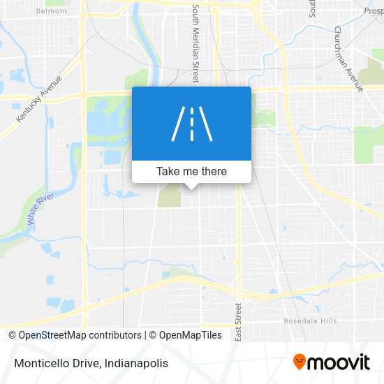 Monticello Drive map