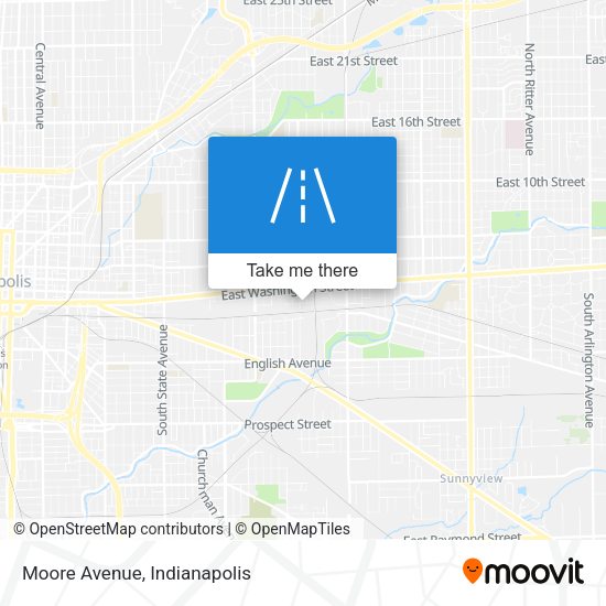 Mapa de Moore Avenue