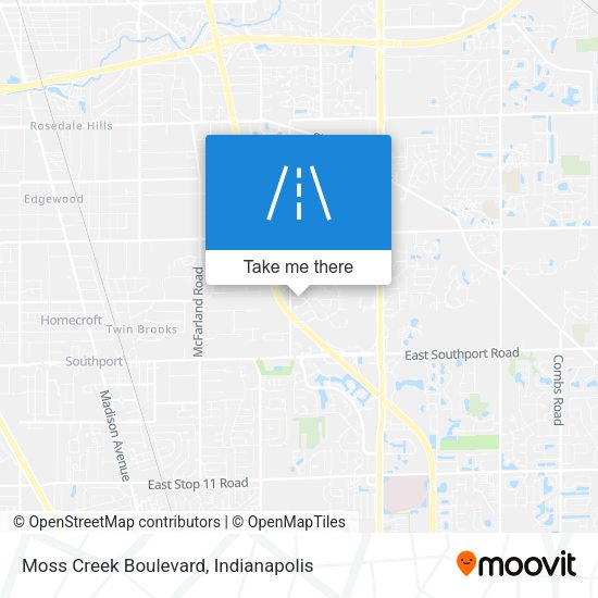Mapa de Moss Creek Boulevard