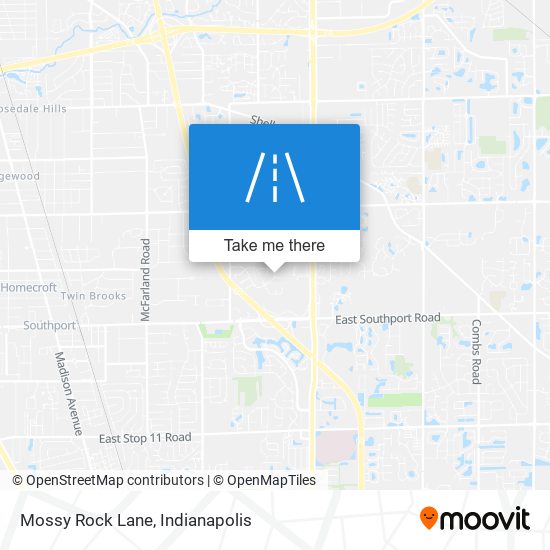 Mossy Rock Lane map