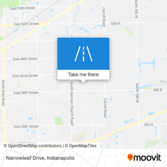 Narrowleaf Drive map
