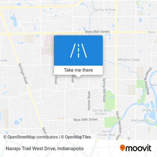 Navajo Trail West Drive map