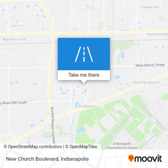 New Church Boulevard map