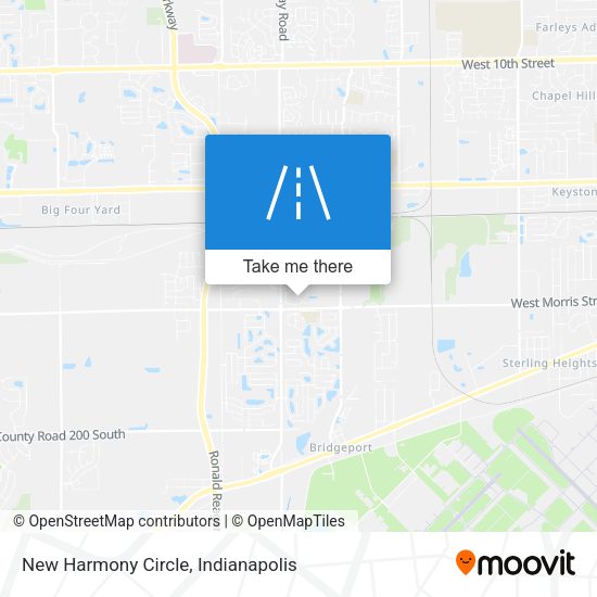 Mapa de New Harmony Circle