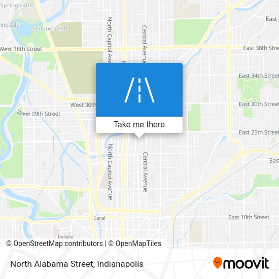North Alabama Street map