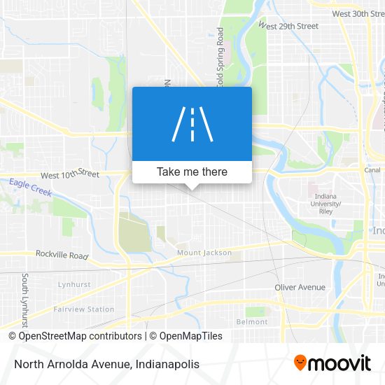 North Arnolda Avenue map