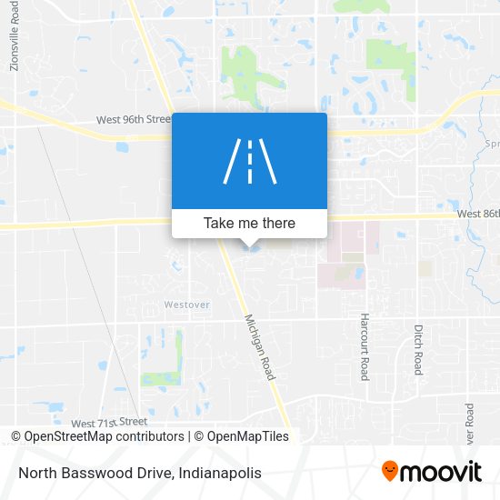 North Basswood Drive map