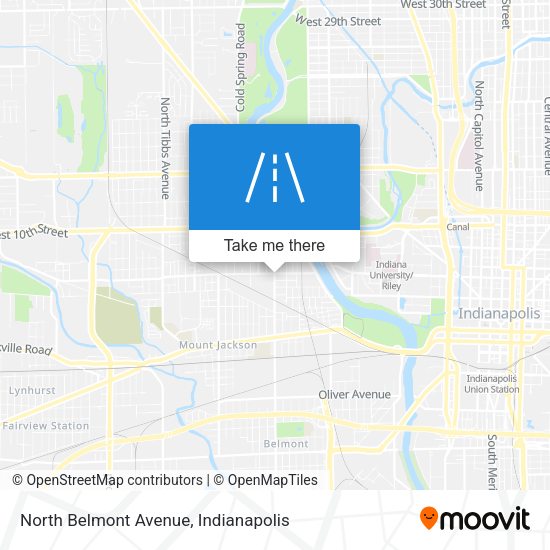 North Belmont Avenue map
