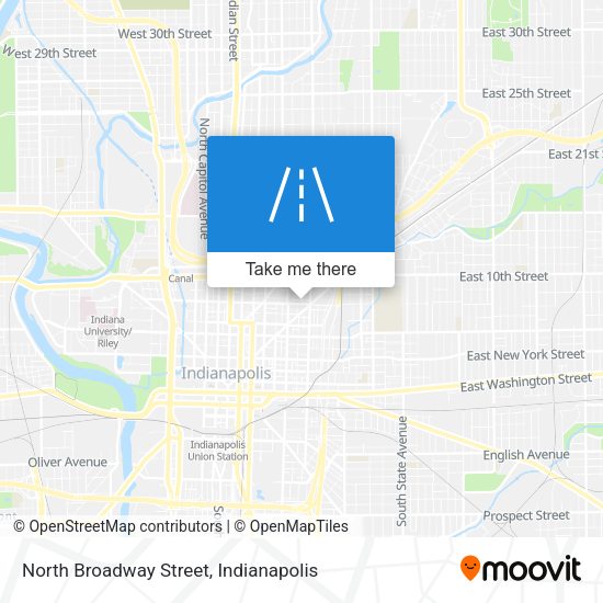 Mapa de North Broadway Street