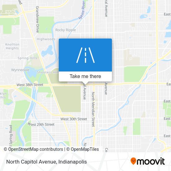 North Capitol Avenue map