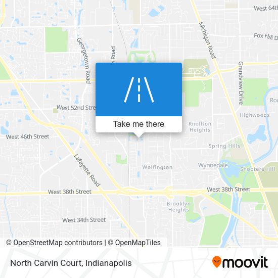 North Carvin Court map