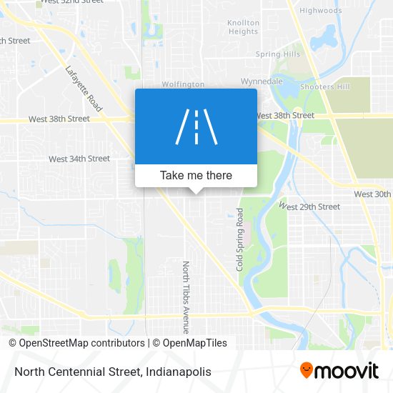 North Centennial Street map