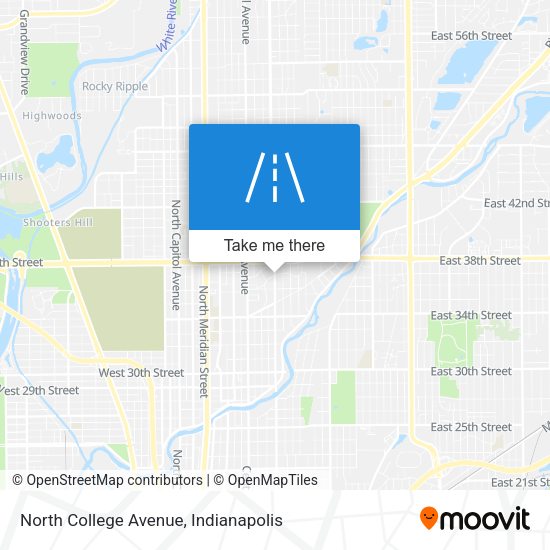 Mapa de North College Avenue