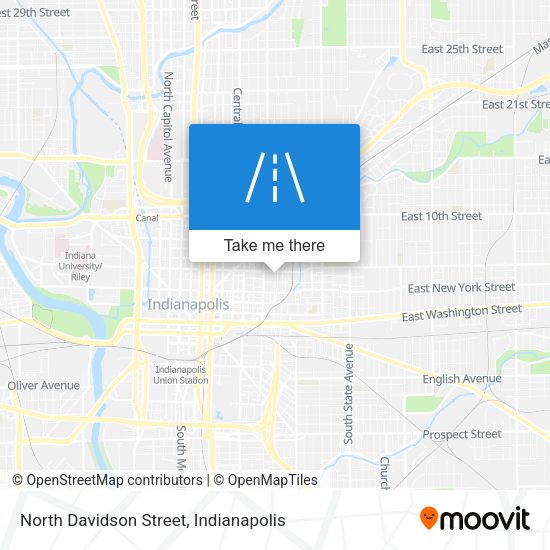North Davidson Street map
