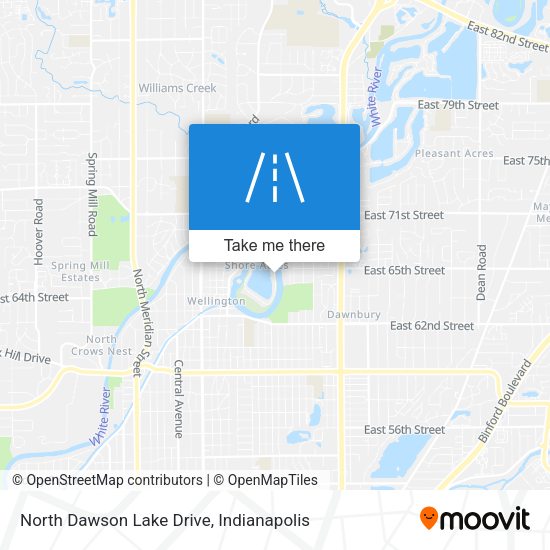 North Dawson Lake Drive map