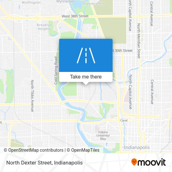 North Dexter Street map