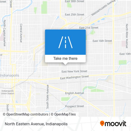 North Eastern Avenue map
