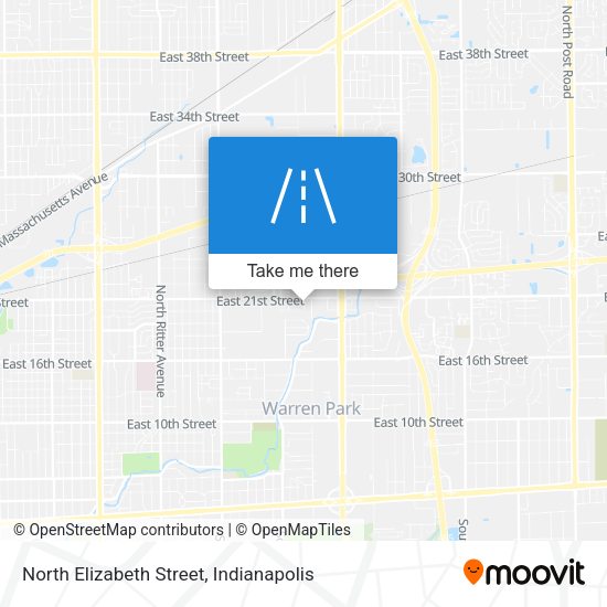 North Elizabeth Street map