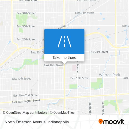 North Emerson Avenue map