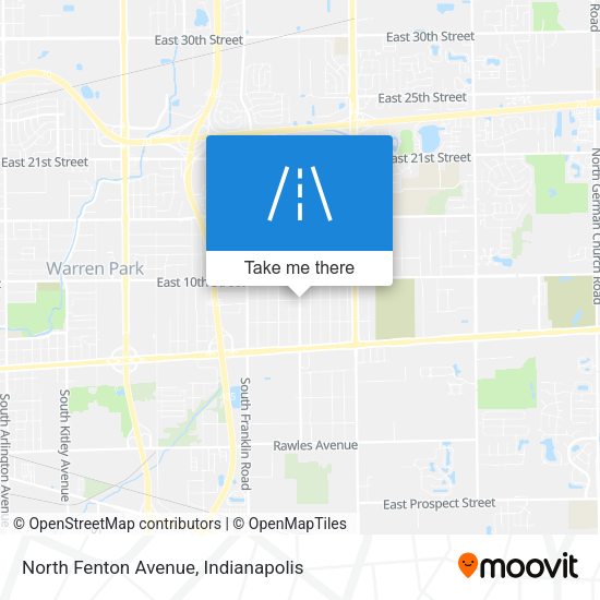 North Fenton Avenue map