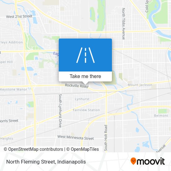 North Fleming Street map
