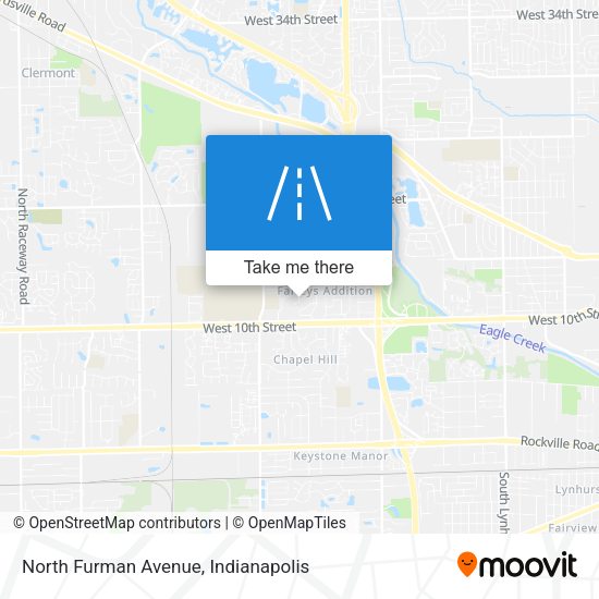 North Furman Avenue map