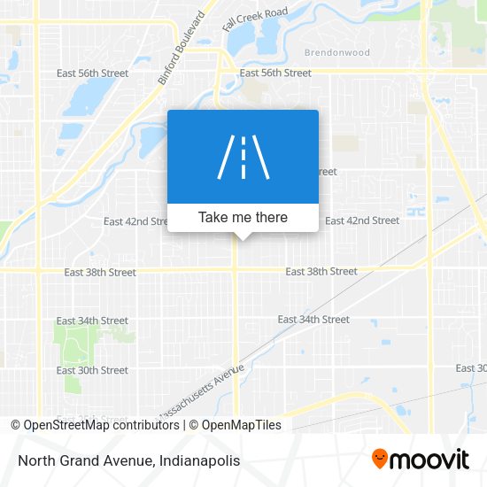 North Grand Avenue map