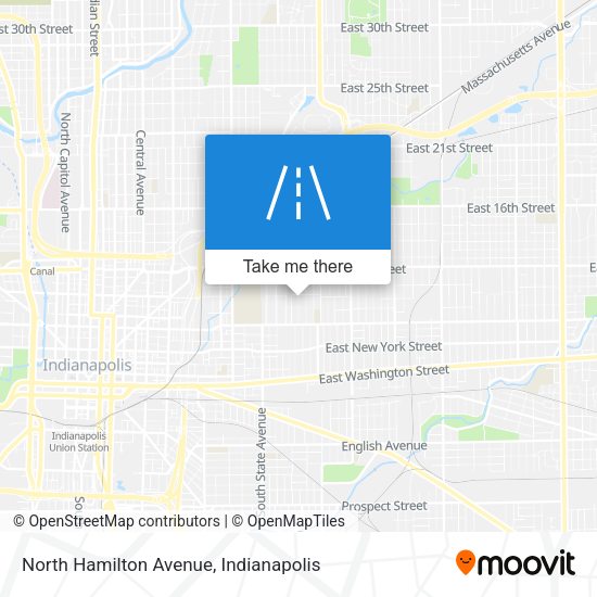 North Hamilton Avenue map