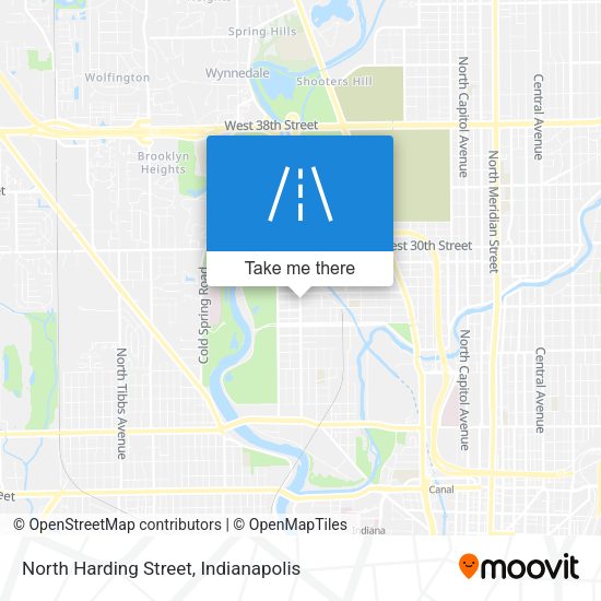 North Harding Street map