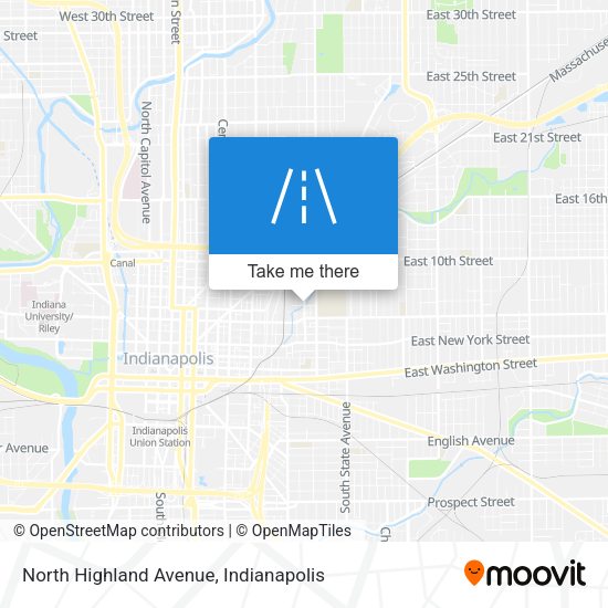 Mapa de North Highland Avenue