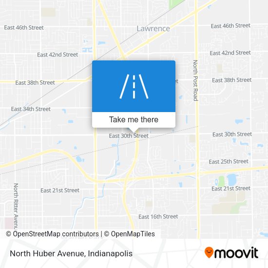 Mapa de North Huber Avenue