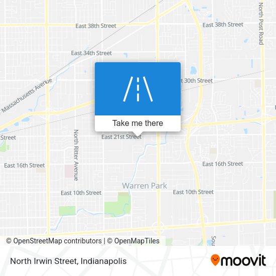 North Irwin Street map