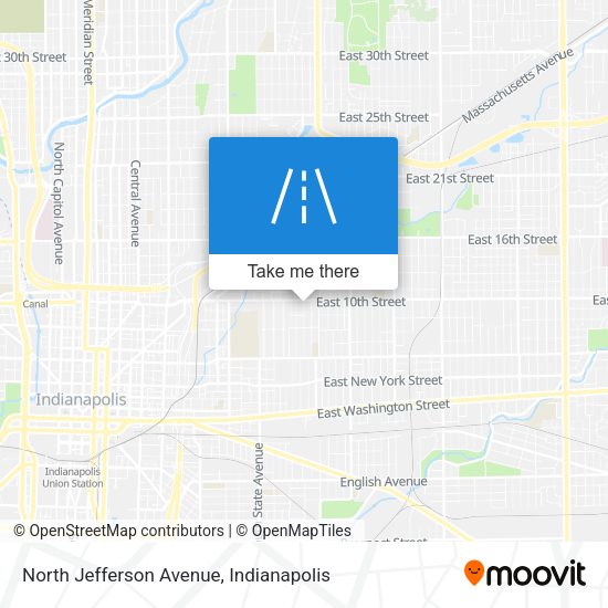 North Jefferson Avenue map