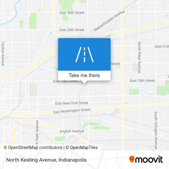 North Kealing Avenue map