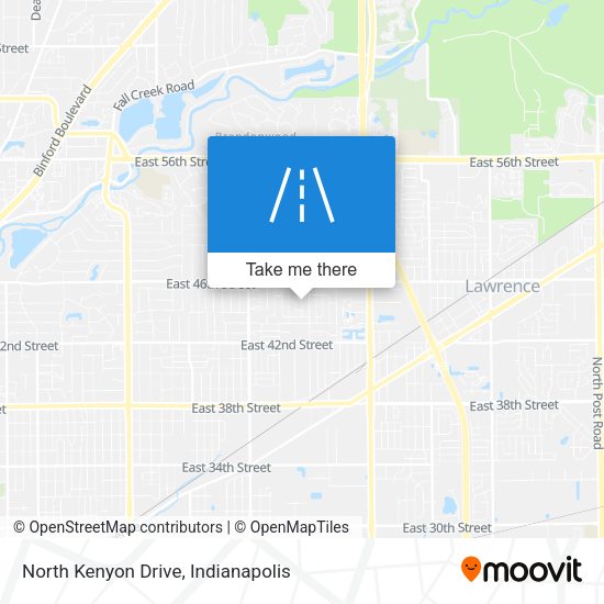 North Kenyon Drive map