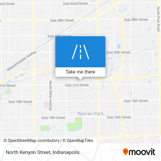 North Kenyon Street map