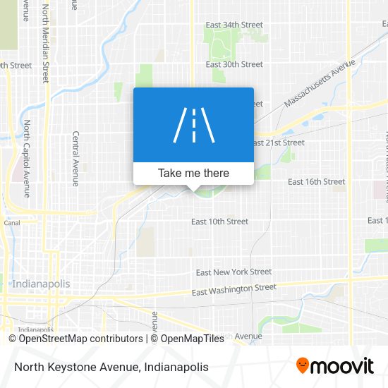 Mapa de North Keystone Avenue