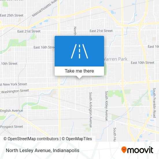 North Lesley Avenue map