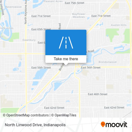 Mapa de North Linwood Drive
