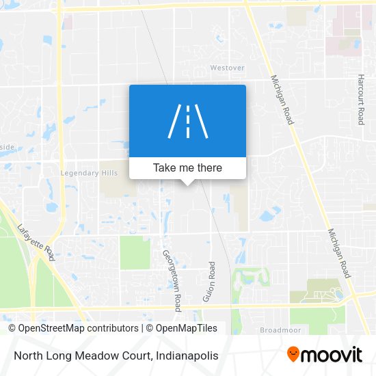 Mapa de North Long Meadow Court