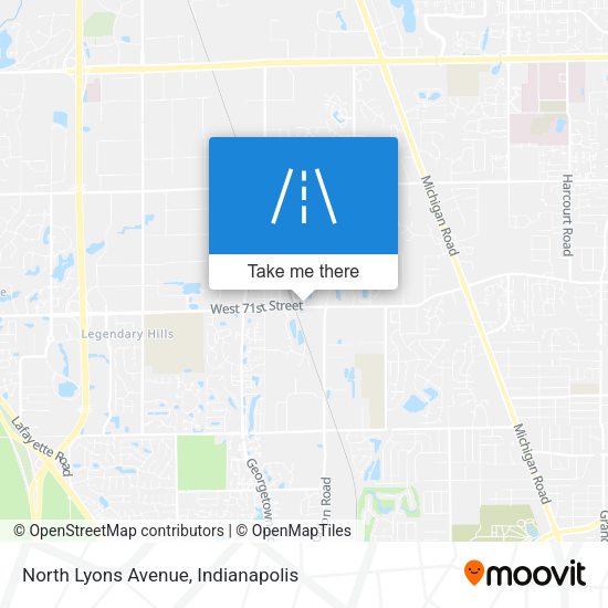 North Lyons Avenue map