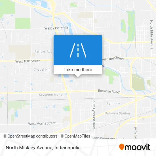 North Mickley Avenue map