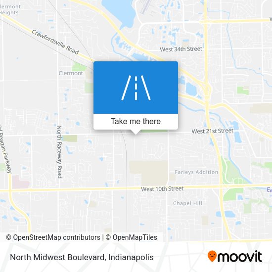 North Midwest Boulevard map