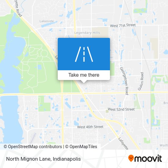 North Mignon Lane map