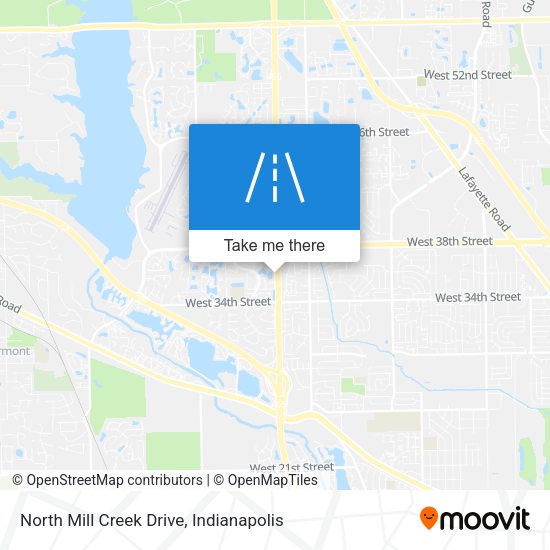 North Mill Creek Drive map