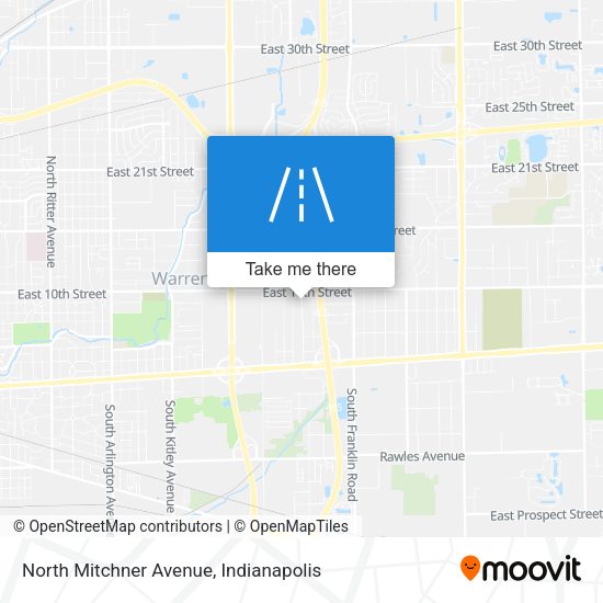 North Mitchner Avenue map