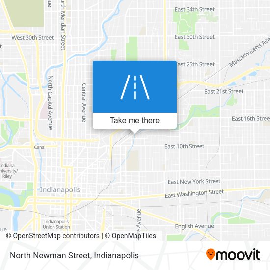 North Newman Street map